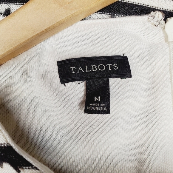 𝅺TALBOTS sequin of trim striped tee - Picture 6 of 6